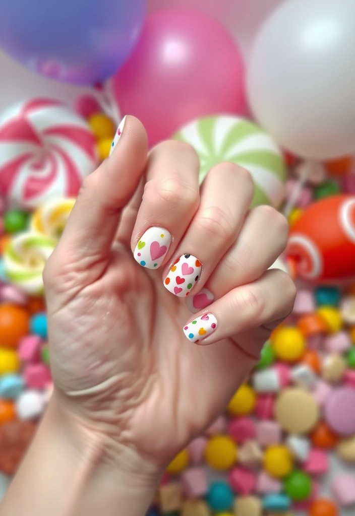 10 DIY Valentine's Day Nail Designs That Are Surprisingly Easy to Create! - 6. Polka Dot Love