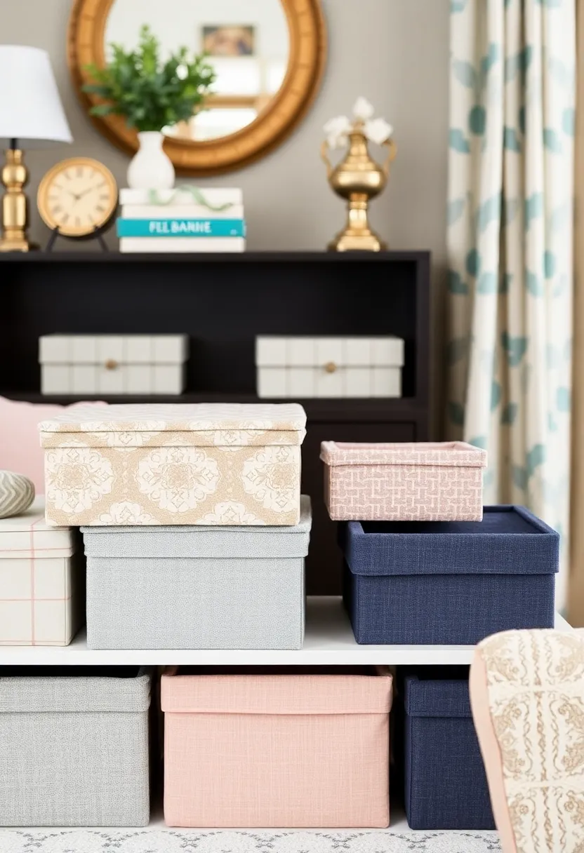 14 Brilliant Craft Ideas to Organize Your Home Like a Pro (You’ll Love #6!) - 2. Fabric-Covered Storage Boxes