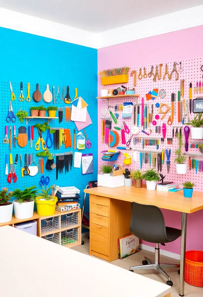 14 Brilliant Craft Ideas to Organize Your Home Like a Pro (You’ll Love #6!) - 4. DIY Pegboard Wall Organizer