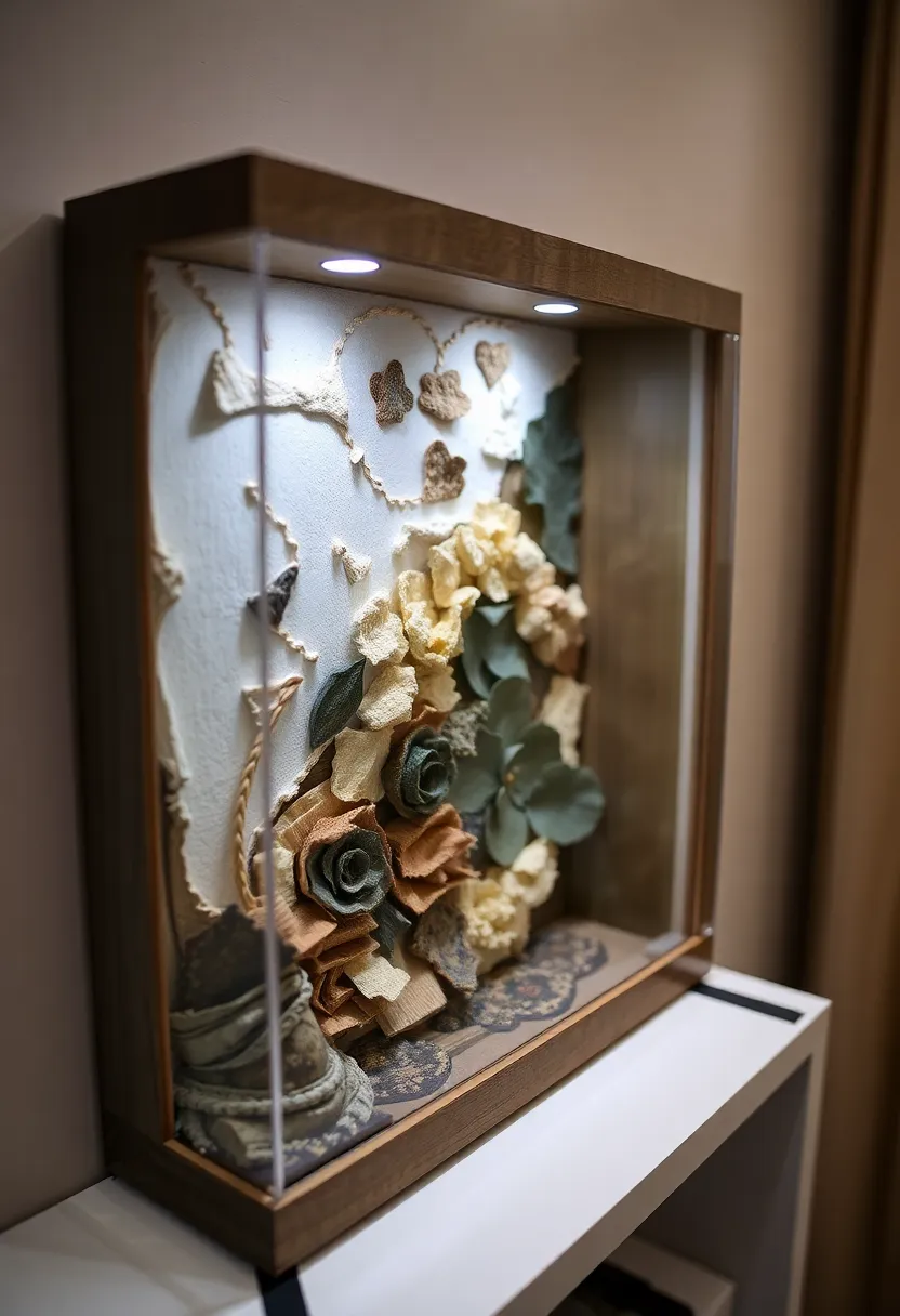 14 Stunning DIY Art Projects That'll Turn Your Walls into a Masterpiece! - 11. Layered Shadow Box Art