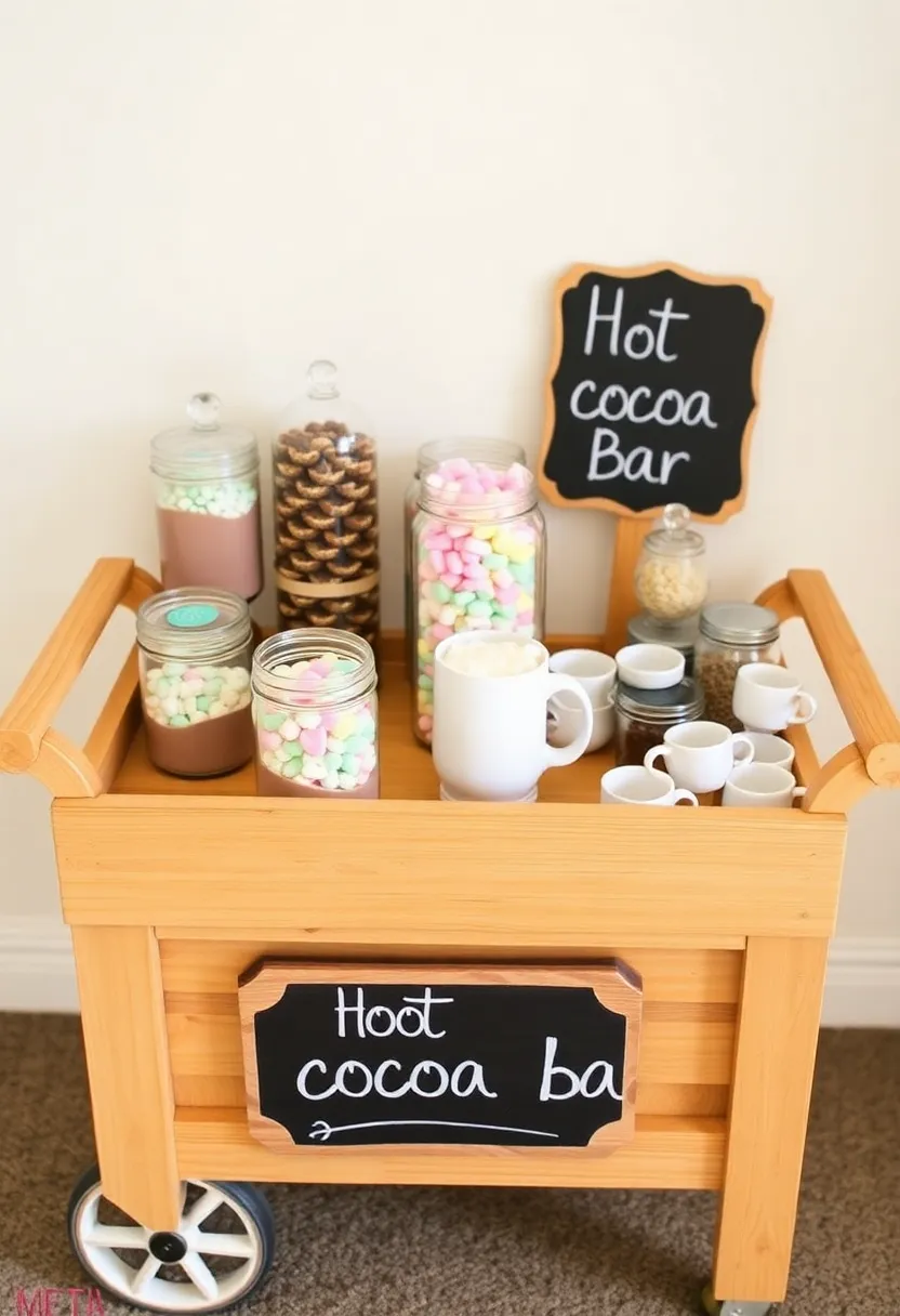 15 Cozy Winter Decor Ideas That'll Make Your Home Feel Like a Warm Hug! - 4. Create a Hot Cocoa Station