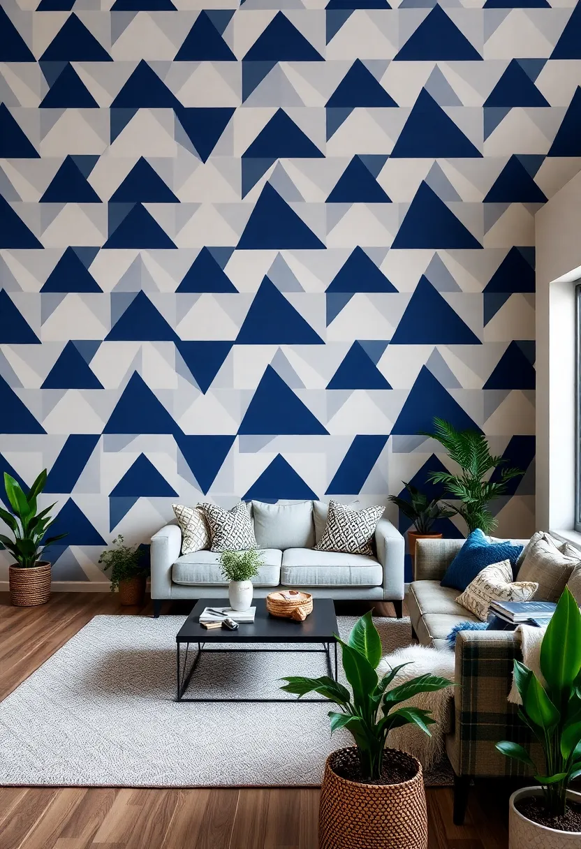 15 Statement Wall Ideas That'll Have Your Guests Talking (You Won't Believe #7!) - 1. Geometric Patterns