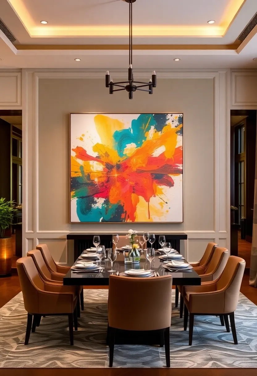 15 Statement Wall Ideas That'll Have Your Guests Talking (You Won't Believe #7!) - 2. Oversized Art Pieces