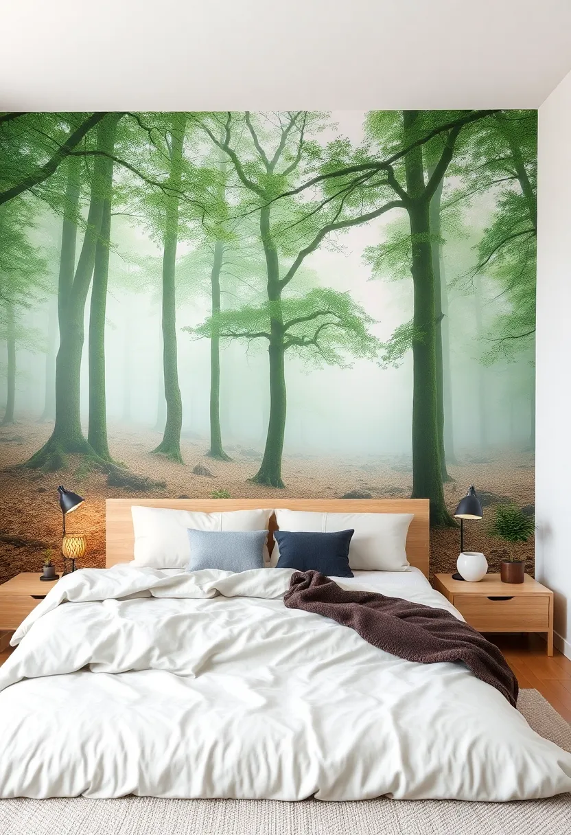 15 Statement Wall Ideas That'll Have Your Guests Talking (You Won't Believe #7!) - 7. Nature-Inspired Murals