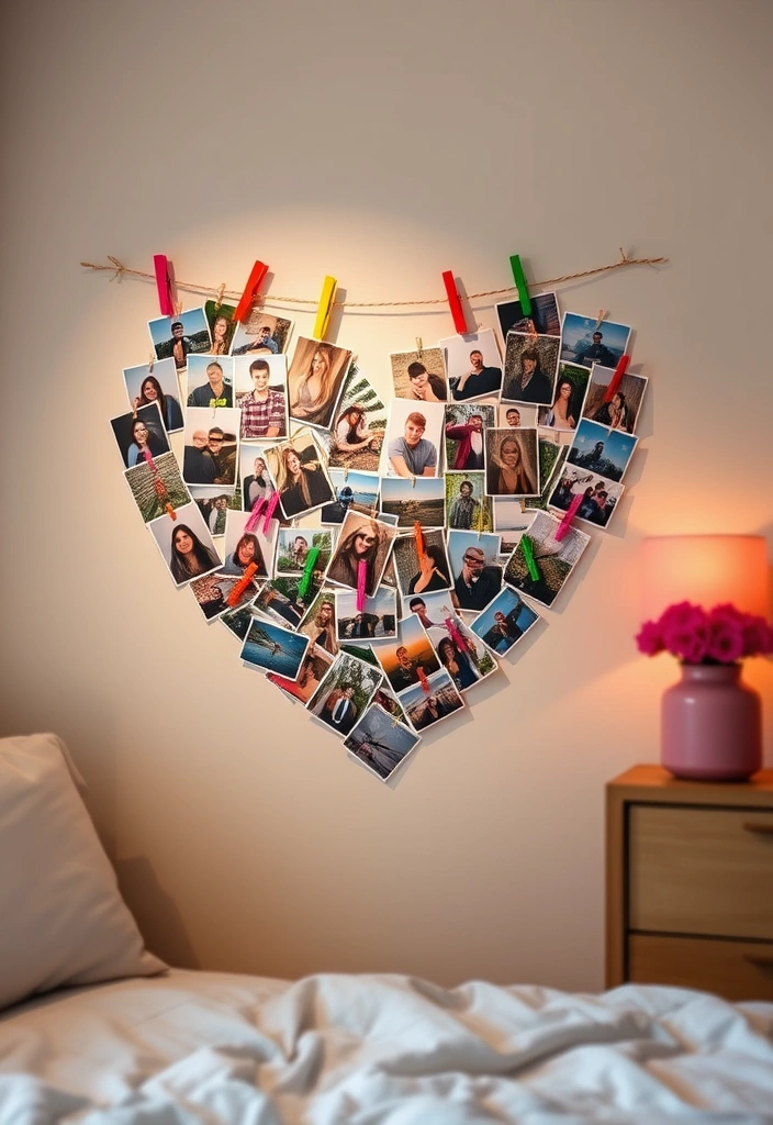 16 DIY Valentine's Room Decor Ideas That Won't Break the Bank! - 8. DIY Photo Collage