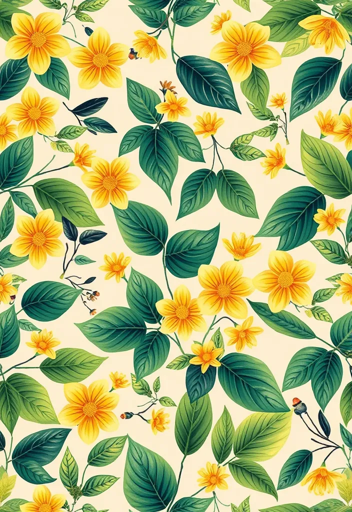 19 Artistic Valentines Phone Wallpapers That Will Leave You in Awe! - 12. Nature-Inspired Patterns