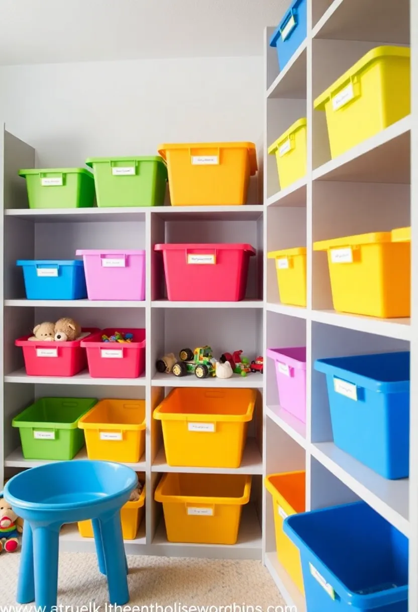 19 DIY Organization Hacks That'll Declutter Your Home in No Time (#15 Is Genius!) - 16. Color-Coded Storage Bins