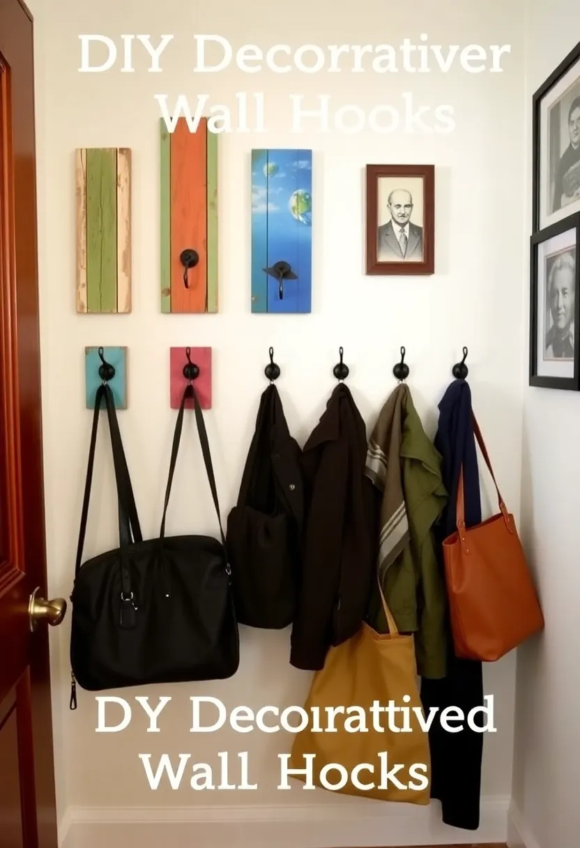 19 DIY Organization Hacks That'll Declutter Your Home in No Time (#15 Is Genius!) - 18. DIY Wall Hooks