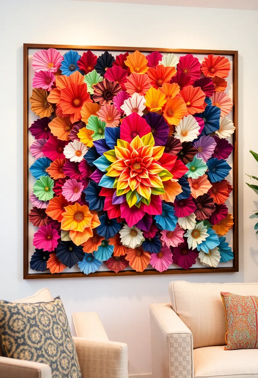 20 DIY Craft Ideas That Will Elevate Your Home Decor Game Instantly! - 12. Fabric Collage Art