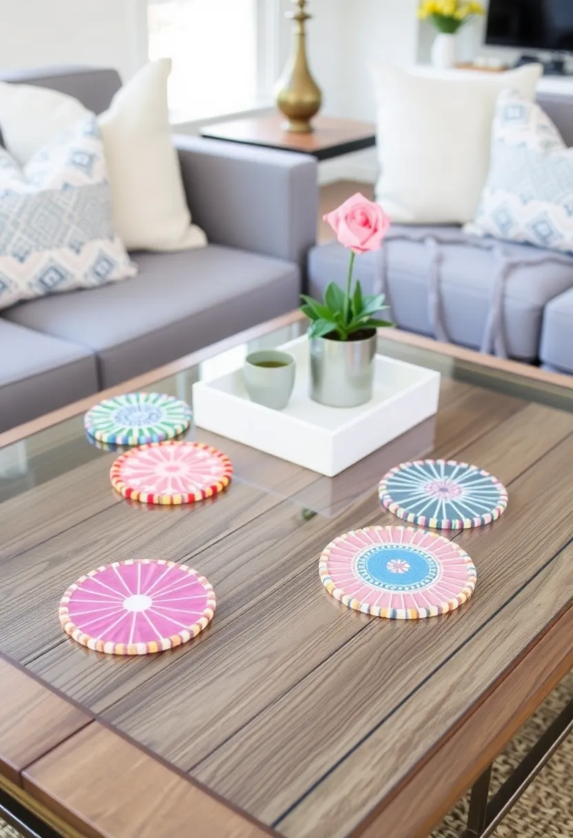 20 DIY Craft Ideas That Will Elevate Your Home Decor Game Instantly! - 13. DIY Coasters