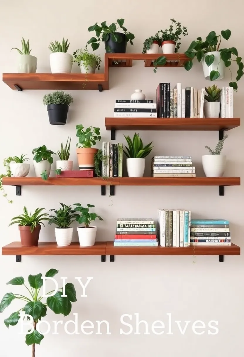 20 DIY Craft Ideas That Will Elevate Your Home Decor Game Instantly! - 15. DIY Wall Shelves