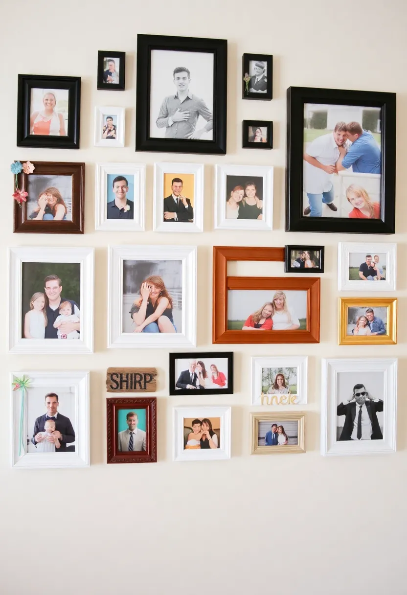 20 DIY Craft Ideas That Will Elevate Your Home Decor Game Instantly! - 3. Custom Photo Frames