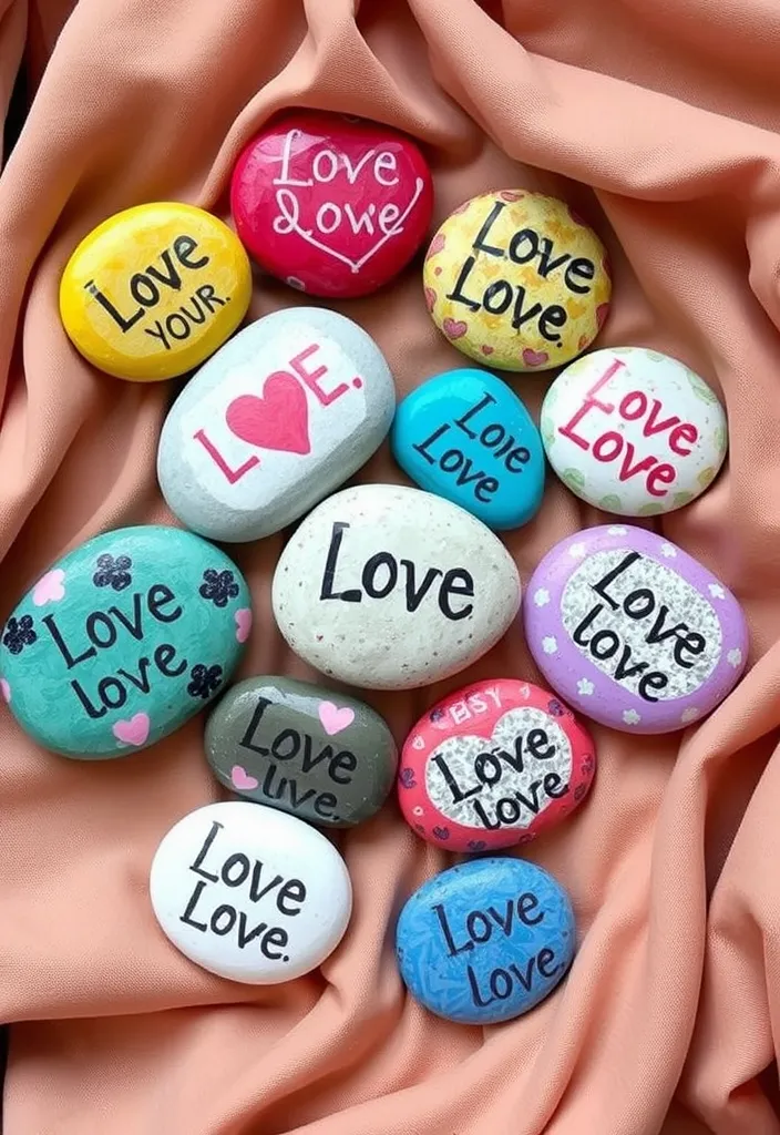 21 Heartfelt DIY Valentine Gifts That Will Melt Their Heart (You Won't Believe #13!) - 17. DIY Love Stones