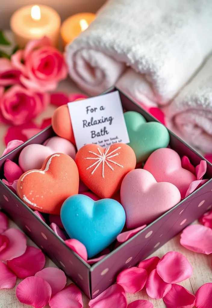 21 Heartfelt DIY Valentine Gifts That Will Melt Their Heart (You Won't Believe #13!) - 7. Heart-Shaped Bath Bombs