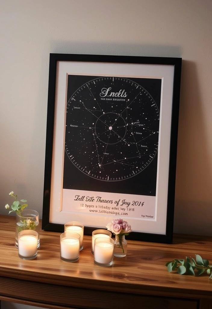 25 Romantic Valentine Gifts That Will Make Your Heart Skip a Beat (You Won't Believe #7!) - 1. Custom Star Map