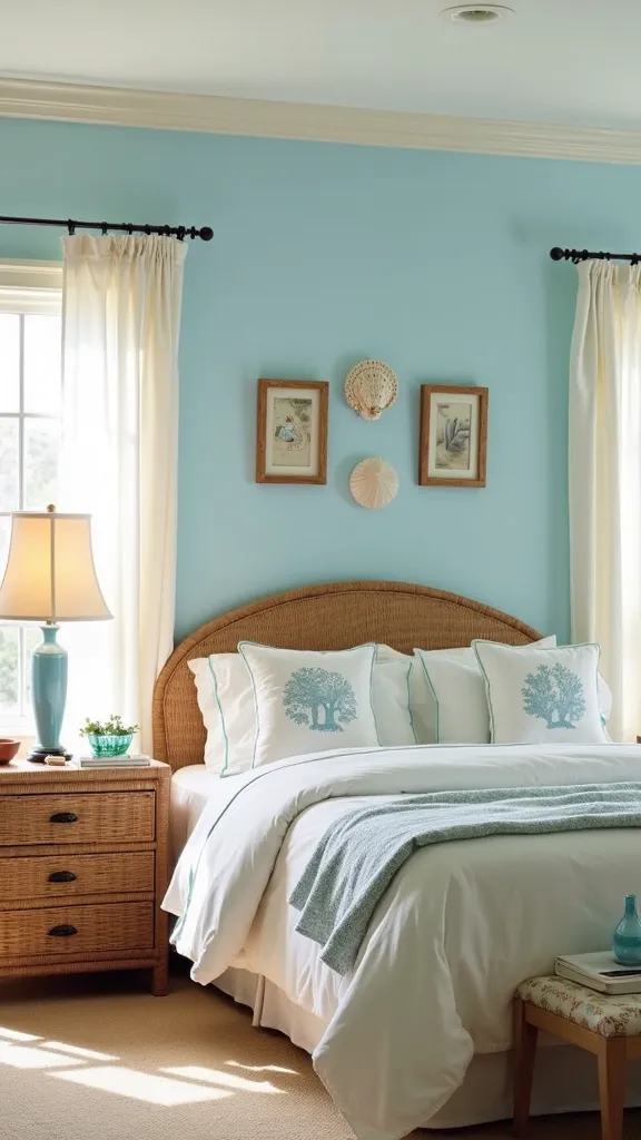 25 Stunning Bedroom Decor Ideas That Will Make You Want to Redecorate Today! - 5. Coastal Escape