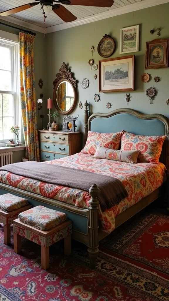 25 Stunning Bedroom Decor Ideas That Will Make You Want to Redecorate Today! - 6. Vintage Eclectic
