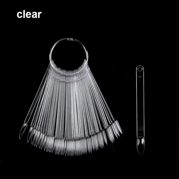 50Pcs Nail Swatch Sticks with Ring