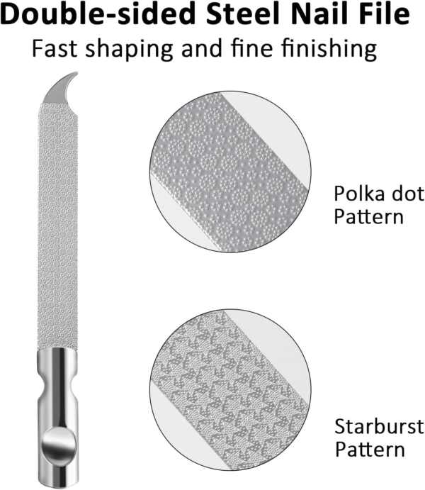 Stainless Steel Metal Nail File - Image 5