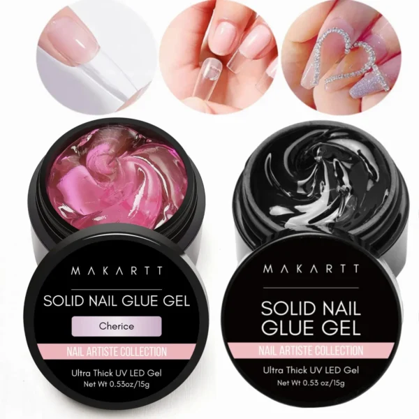 Solid Nail Gel for Acrylic & Press-On Nails - Image 2