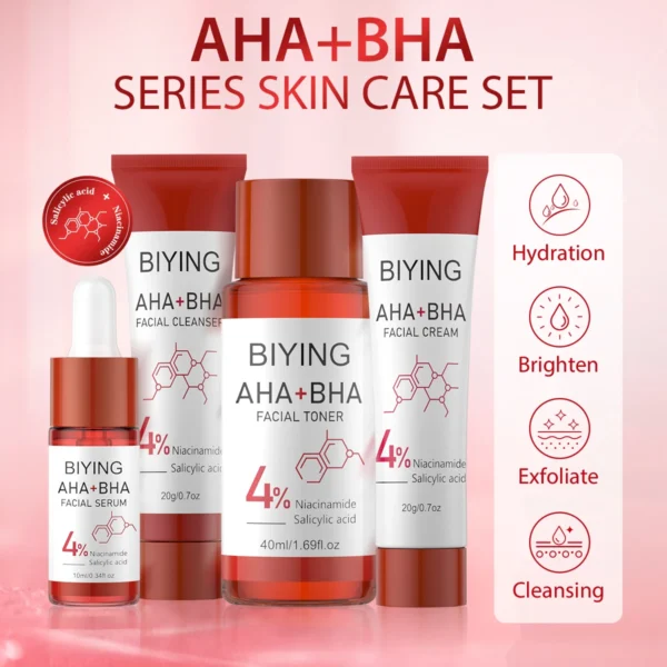 AHA+BHA Skin Care Set – 4-Piece - Image 2