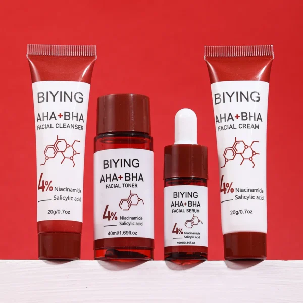 AHA+BHA Skin Care Set – 4-Piece - Image 3