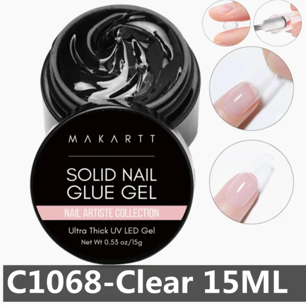 Solid Nail Gel for Acrylic & Press-On Nails - Image 8