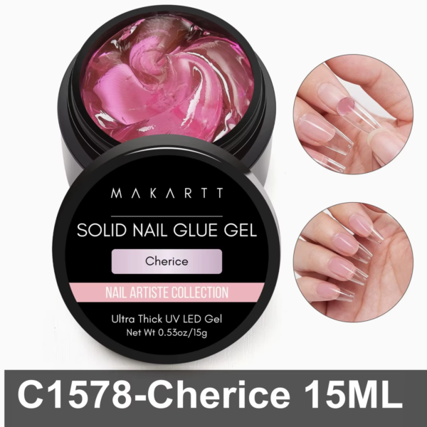 Solid Nail Gel for Acrylic & Press-On Nails